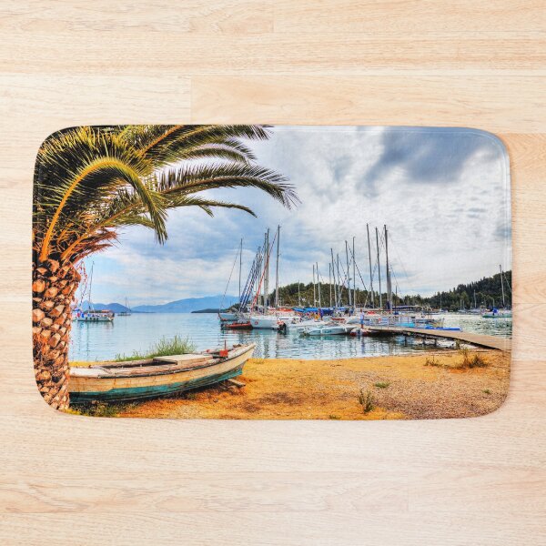 Item preview, Lefkas Boats And Yachts Harbor designed and sold by Paul Thompson Photography.
