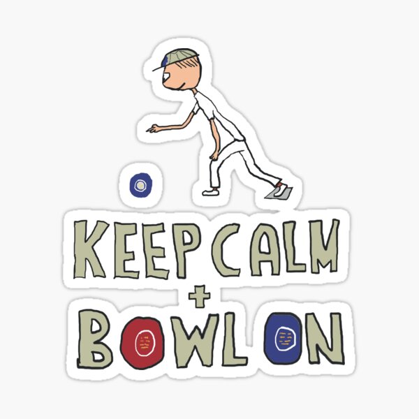 MIKE  12 LAWN BOWLS STICKERS 1"  NEW CROWN GREEN BOWLS FLAT GREEN  BOWLS 