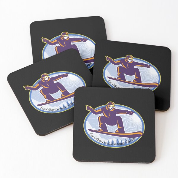Item preview, Eat Sleep Snowboarding Repeat  cool 4 designed and sold by FLOWER--ART.