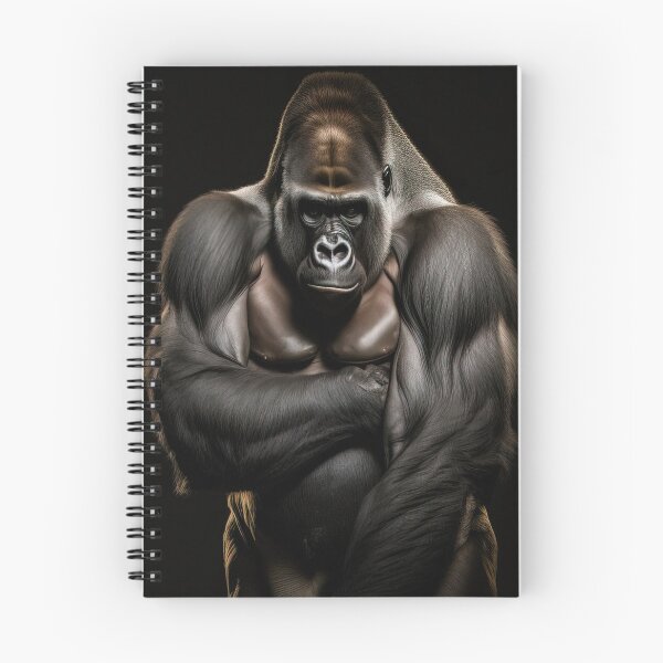 Item preview, Portrait of a powerful silverback gorilla designed and sold by RK - Shop.