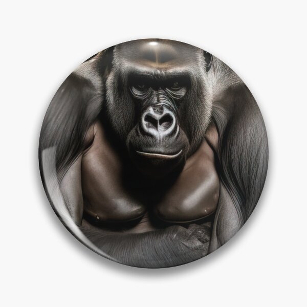 Item preview, Portrait of a powerful silverback gorilla designed and sold by RK - Shop.