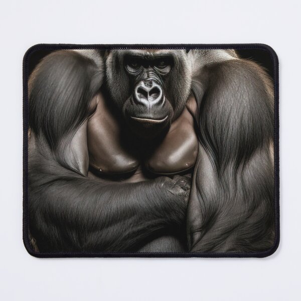 Item preview, Portrait of a powerful silverback gorilla designed and sold by RK - Shop.