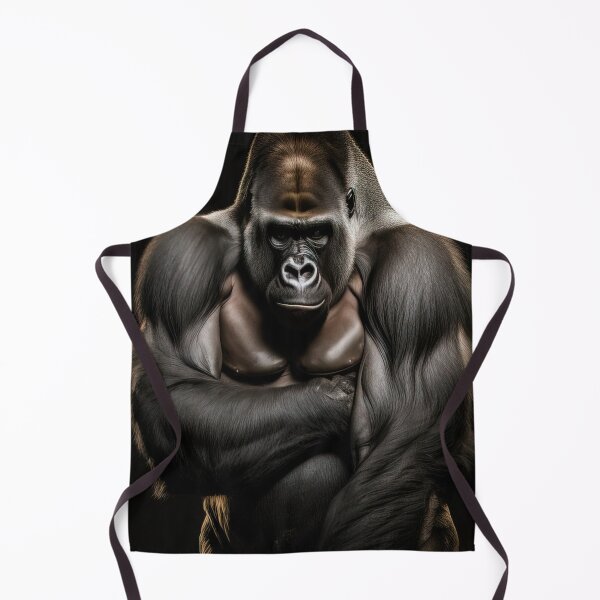 Item preview, Portrait of a powerful silverback gorilla designed and sold by RK - Shop.