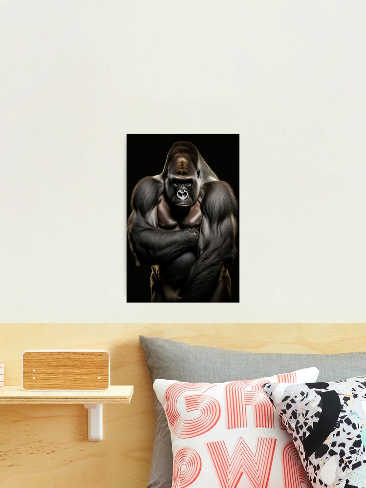 Silverback Gorilla sitting down available as Framed Prints, Photos, Wall  Art and Photo Gifts