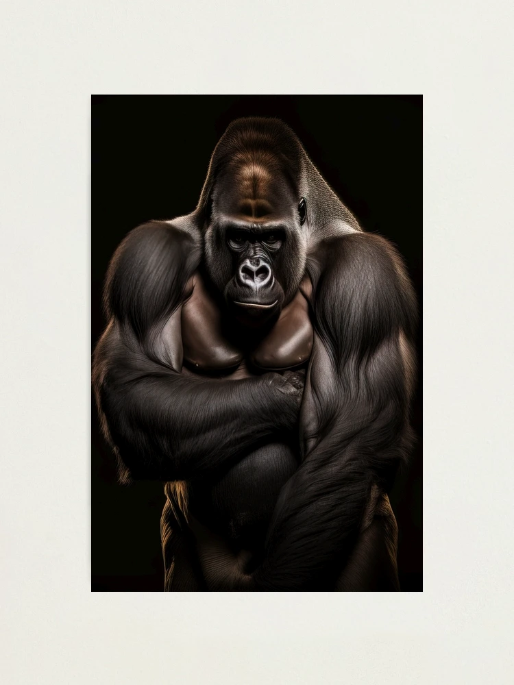 Gorilla Grip: Powerful and Primal Gorilla Face Merch Art Board Print for  Sale by AstroBeastCo