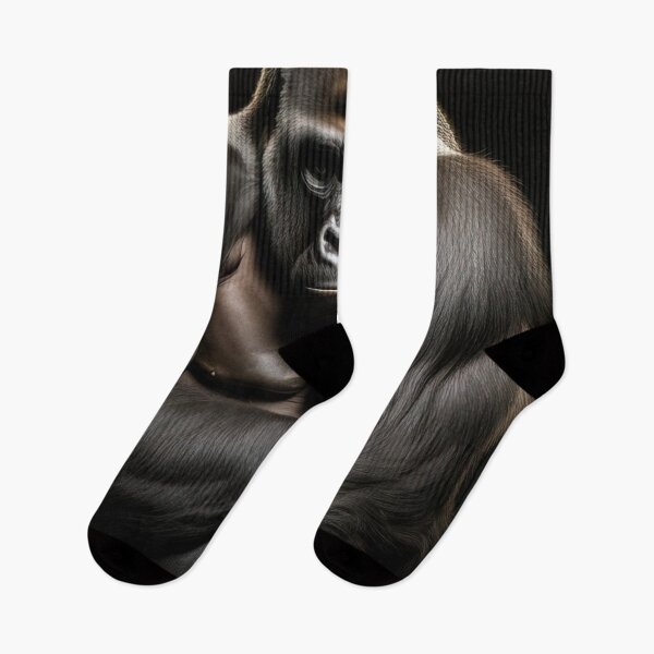 Item preview, Portrait of a powerful silverback gorilla designed and sold by RK - Shop.