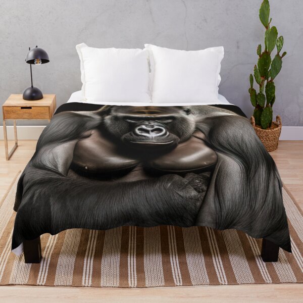 Item preview, Portrait of a powerful silverback gorilla designed and sold by RK - Shop.
