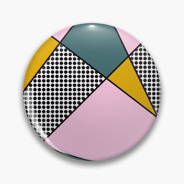 Item preview, Color areas with black dots, mustard yellow, pink and petrol designed and sold by Ninaeva.