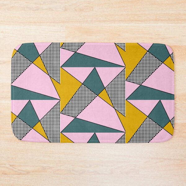 Item preview, Color areas with black dots, mustard yellow, pink and petrol designed and sold by Ninaeva.