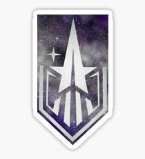 Silbernes Starfield Logo Sticker