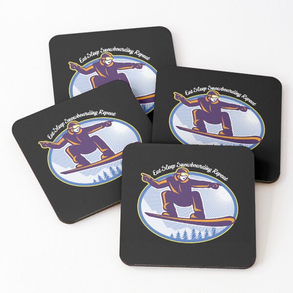 Item preview, Eat Sleep Snowboarding Repeat  cool 5 designed and sold by FLOWER--ART.