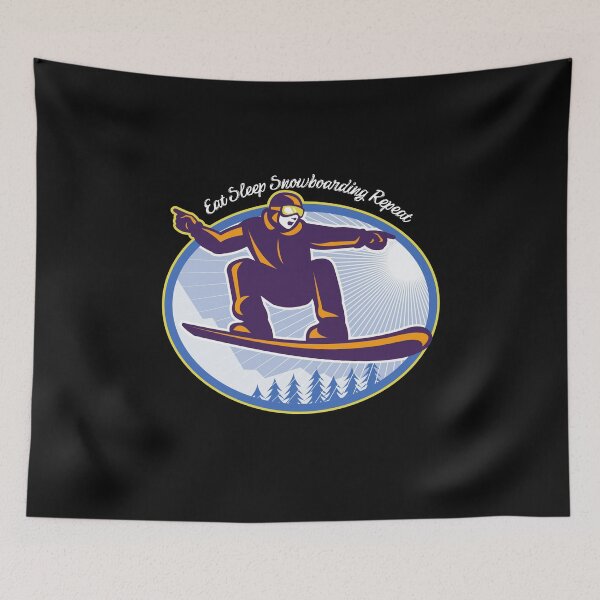 Item preview, Eat Sleep Snowboarding Repeat  cool 5 designed and sold by FLOWER--ART.