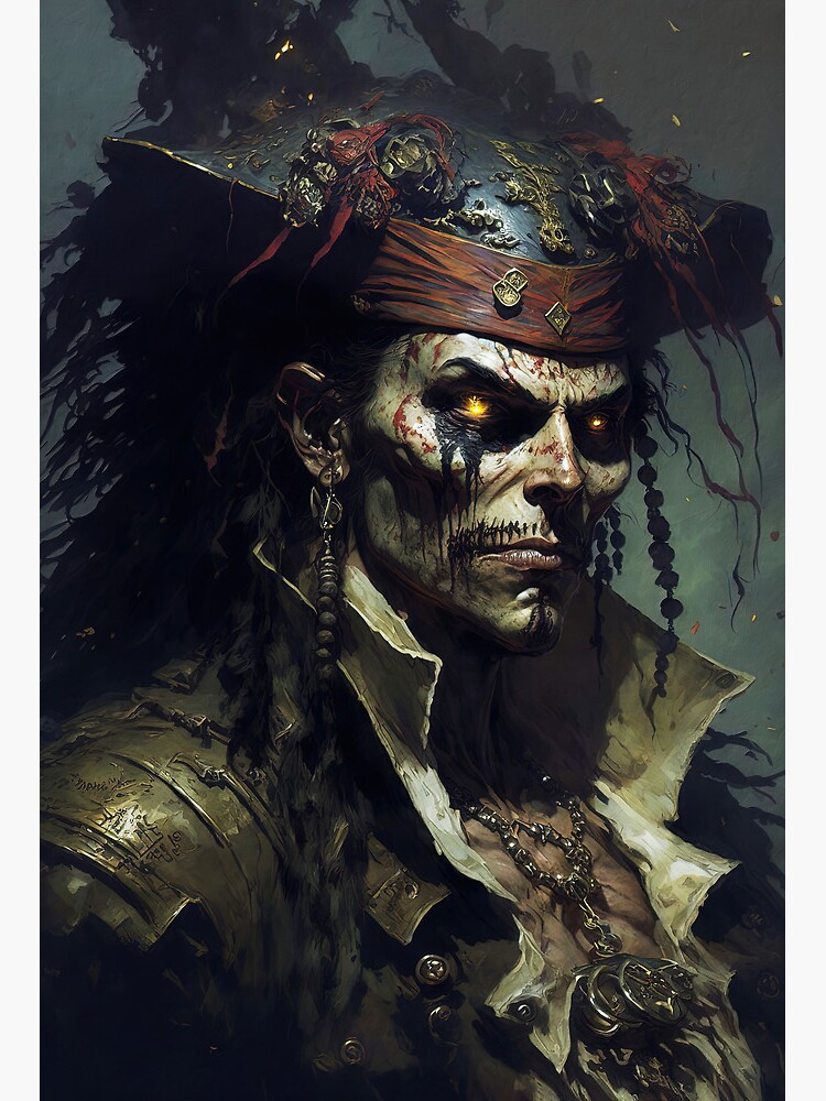 Pirate Captain Art Board Print for Sale by Andrea Mazzocchetti