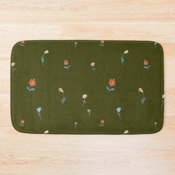 Artikelvorschau, Flowers sketch flora seamless pattern a watercolor green entworfen und verkauft von Yana Mustafina | Boho Soulful Designs.