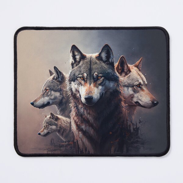 Item preview, Misty Wolfpack Collage designed and sold by FunWearVM.