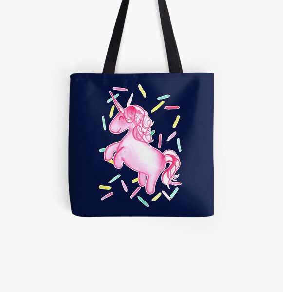 Ponicorn - Navy All Over Print Tote Bag