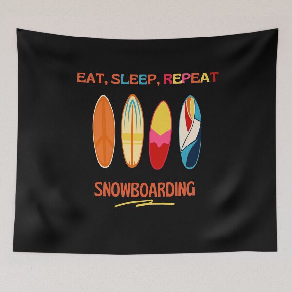 Item preview, Eat Sleep Snowboarding Repeat  cool # designed and sold by FLOWER--ART.