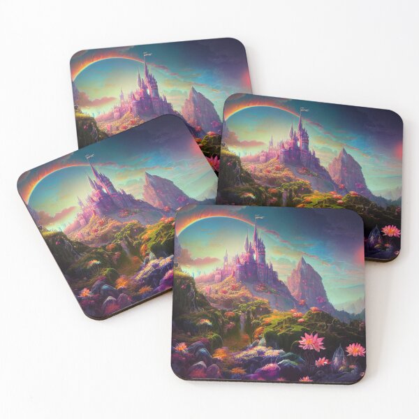 Item preview, a painting of a castle in the sky designed and sold by DesignAtYO.