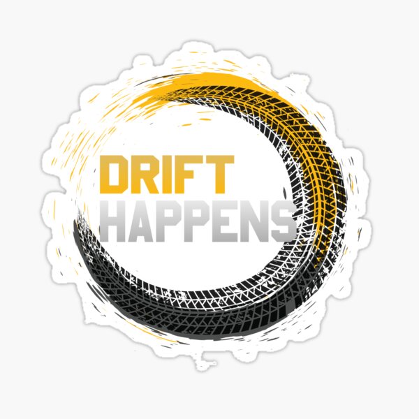 Item preview, Drift Happens Automotive Drifting Car Tire Track designed and sold by StrongShirts.
