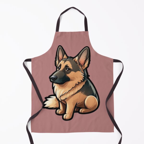 Item preview, German Shepherd Puppy Dog Kawaii Cartoon designed and sold by UncannyCanvas.