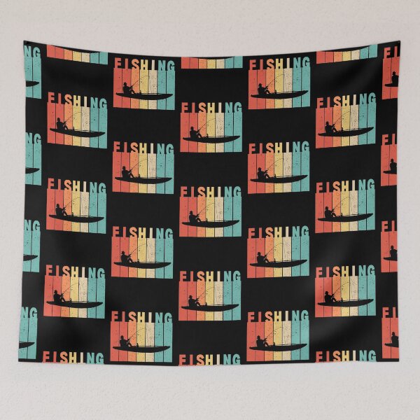 Item preview, Retro Fishing, Vintage Fishing designed and sold by LaughingHorseCo.
