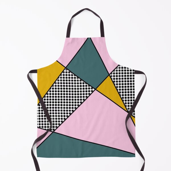 Item preview, Color areas with black dots, mustard yellow, pink and petrol designed and sold by Ninaeva.