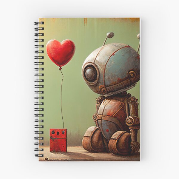 Item preview, A Sad Lonely Lost Robot -Red Balloon #8 designed and sold by Gypsykiss.
