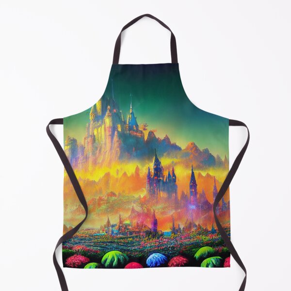 Item preview, a painting of a castle in the sky designed and sold by DesignAtYO.