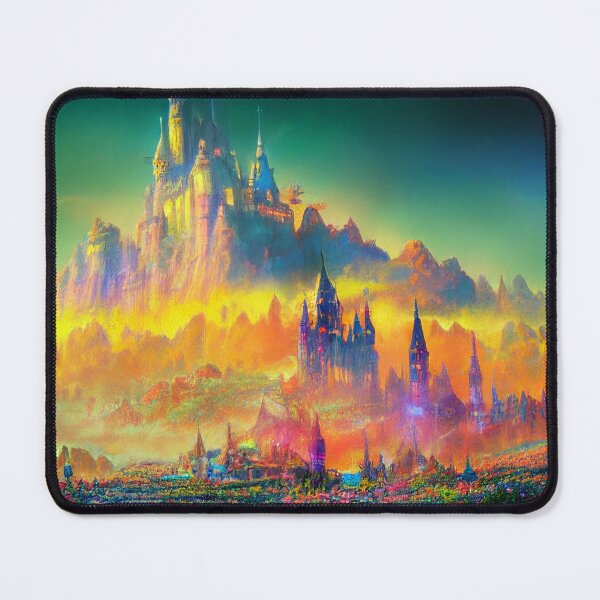 Item preview, a painting of a castle in the sky designed and sold by DesignAtYO.