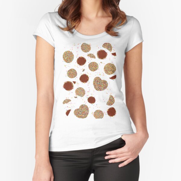 Chocolate Freckles - Orange Fitted Scoop T-Shirt