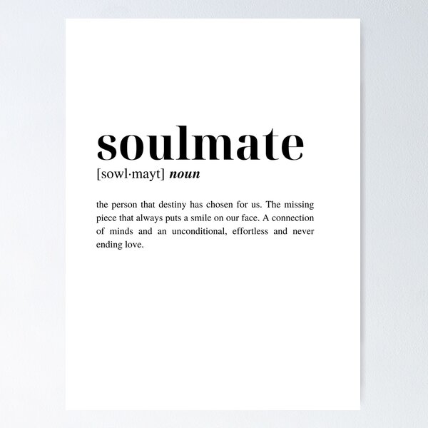 Soulmate definition print Soulmate gift gift for her -  Portugal