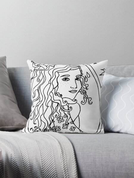 Item preview, Goddess Brigid - Black and White designed and sold by Niina  Niskanen.