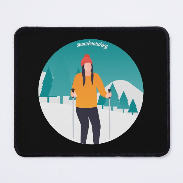 Item preview, Eat Sleep Snowboarding Repeat snow girl designed and sold by FLOWER--ART.