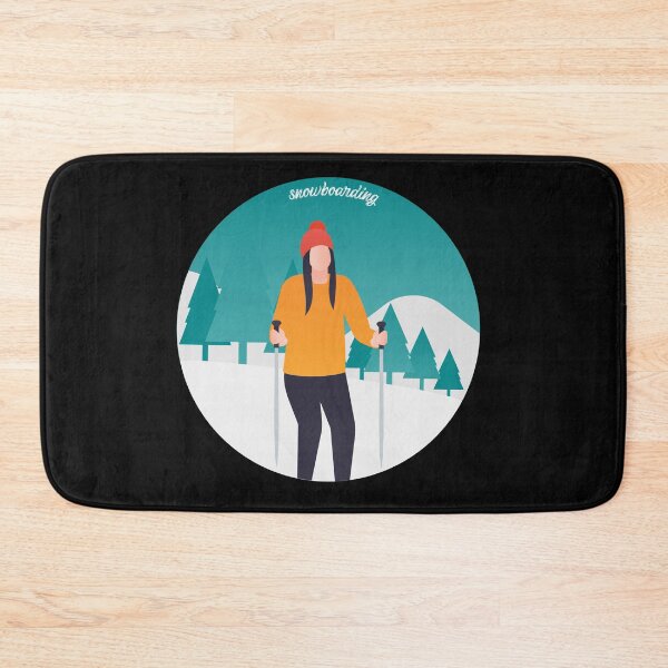 Item preview, Eat Sleep Snowboarding Repeat  snow girl designed and sold by FLOWER--ART.