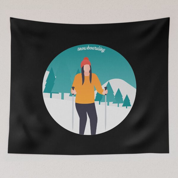 Item preview, Eat Sleep Snowboarding Repeat  snow girl designed and sold by FLOWER--ART.