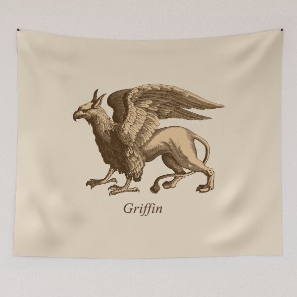 Item preview, Brown and Beige Griffin - Legendary Beast designed and sold by Marymarice.