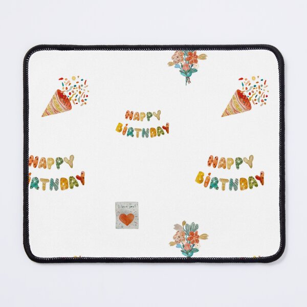 Item preview, Birthday confetti sketch cute pattern a watercolor designed and sold by Yana Mustafina | Boho Soulful Designs.
