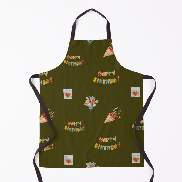 Artikelvorschau, Birthday confetti sketch cute pattern a watercolor green entworfen und verkauft von Yana Mustafina | Boho Soulful Designs.