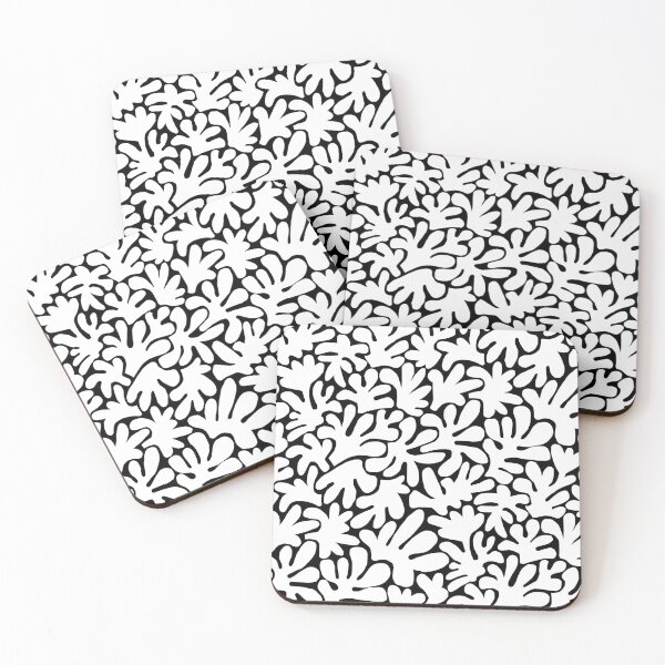 Item preview, Organic Shapes Abstract 240822 - White and Black  designed and sold by Artberry.