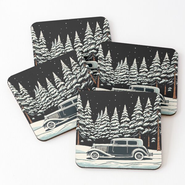 Item preview, Winter Hot Rod Illustration, a perfect gift for all American Hot Rod fans designed and sold by RodZnRoll.