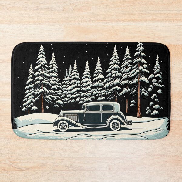 Item preview, Winter Hot Rod Illustration, a perfect gift for all American Hot Rod fans designed and sold by RodZnRoll.