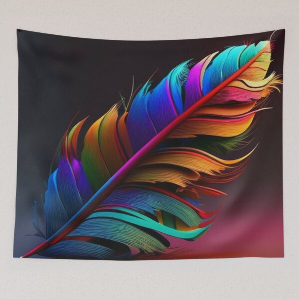 Item preview, Colorful Feather Lover designed and sold by stylishdzign.