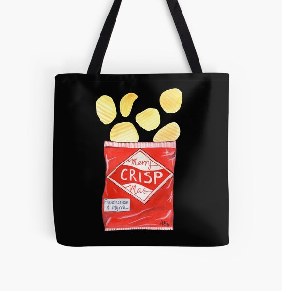 Merry Crispmas All Over Print Tote Bag