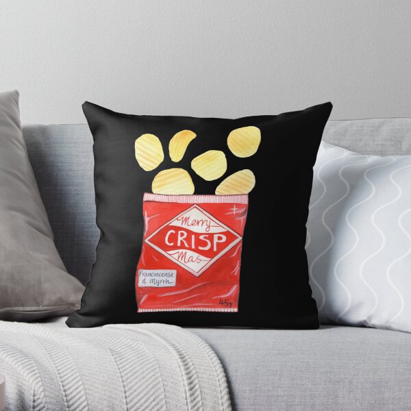 Merry Crispmas Throw Pillow