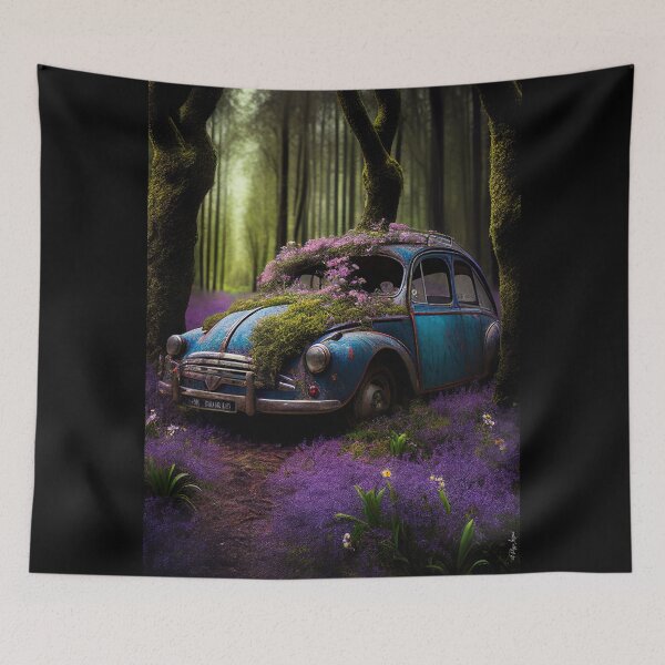 Item preview, The power of nature: an old car transformed into a flower oasis designed and sold by Bird Design.