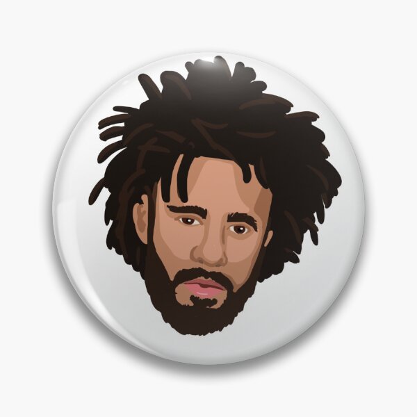 Item preview, J Cole Face Sticker designed and sold by Jamie Neufeld.