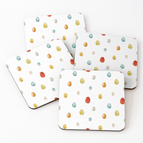 Item preview, Egg textured Easter colored pattern a watercolor designed and sold by Yana Mustafina | Boho Soulful Designs.