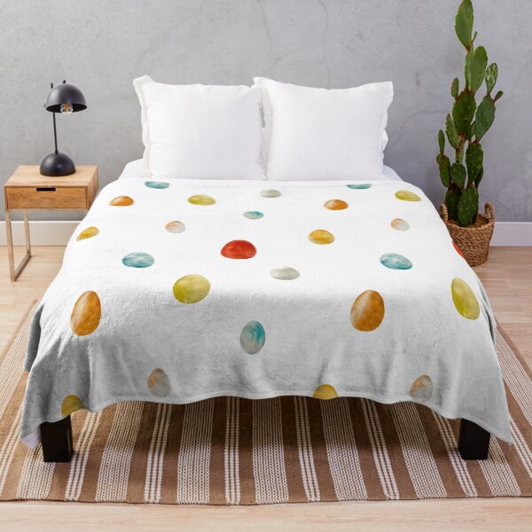 Item preview, Egg textured Easter colored pattern a watercolor designed and sold by Yana Mustafina | Boho Soulful Designs.