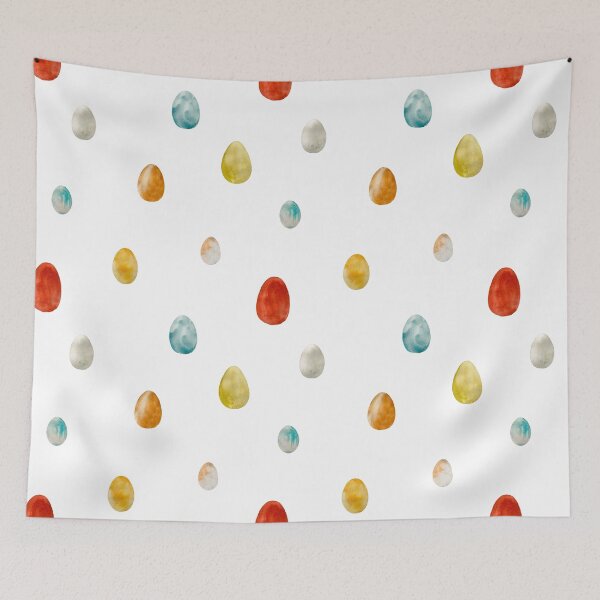 Item preview, Egg textured Easter colored pattern a watercolor designed and sold by Yana Mustafina | Boho Soulful Designs.