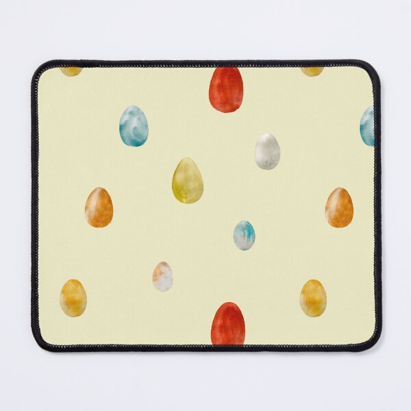 Item preview, Egg textured Easter colored pattern a watercolor yellow designed and sold by Yana Mustafina | Boho Soulful Designs.